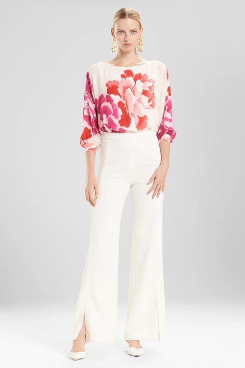 Core Crepe Grosgrain Seamed Pants