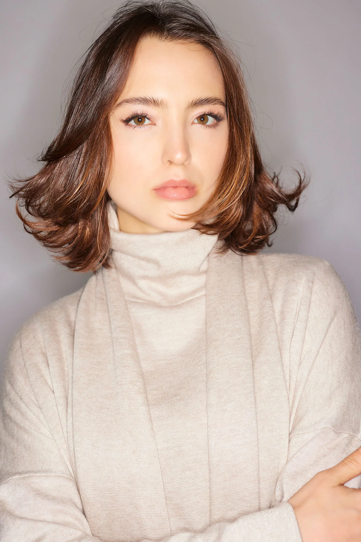 Himalaya Sweater Knit Mock Neck Top - Image 4