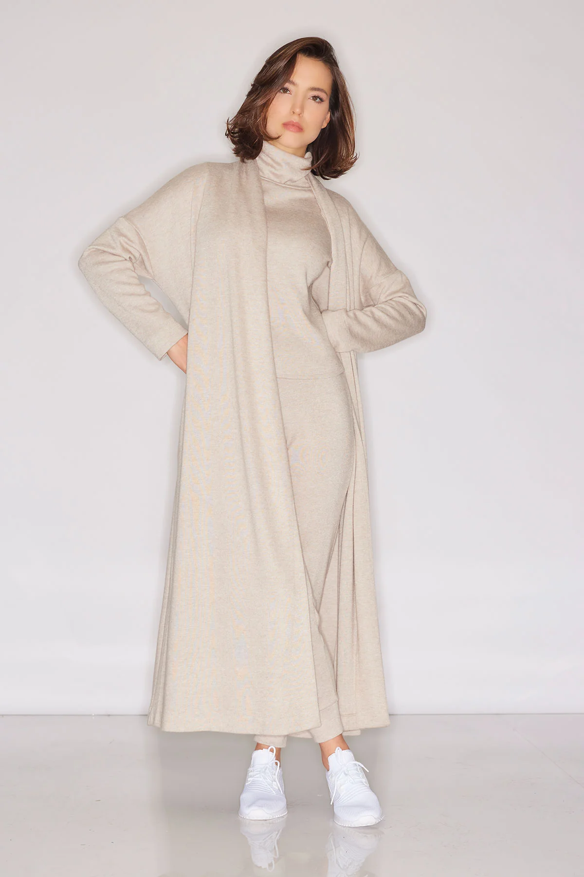 Himalaya Sweater Knit Mock Neck Top - Image 6