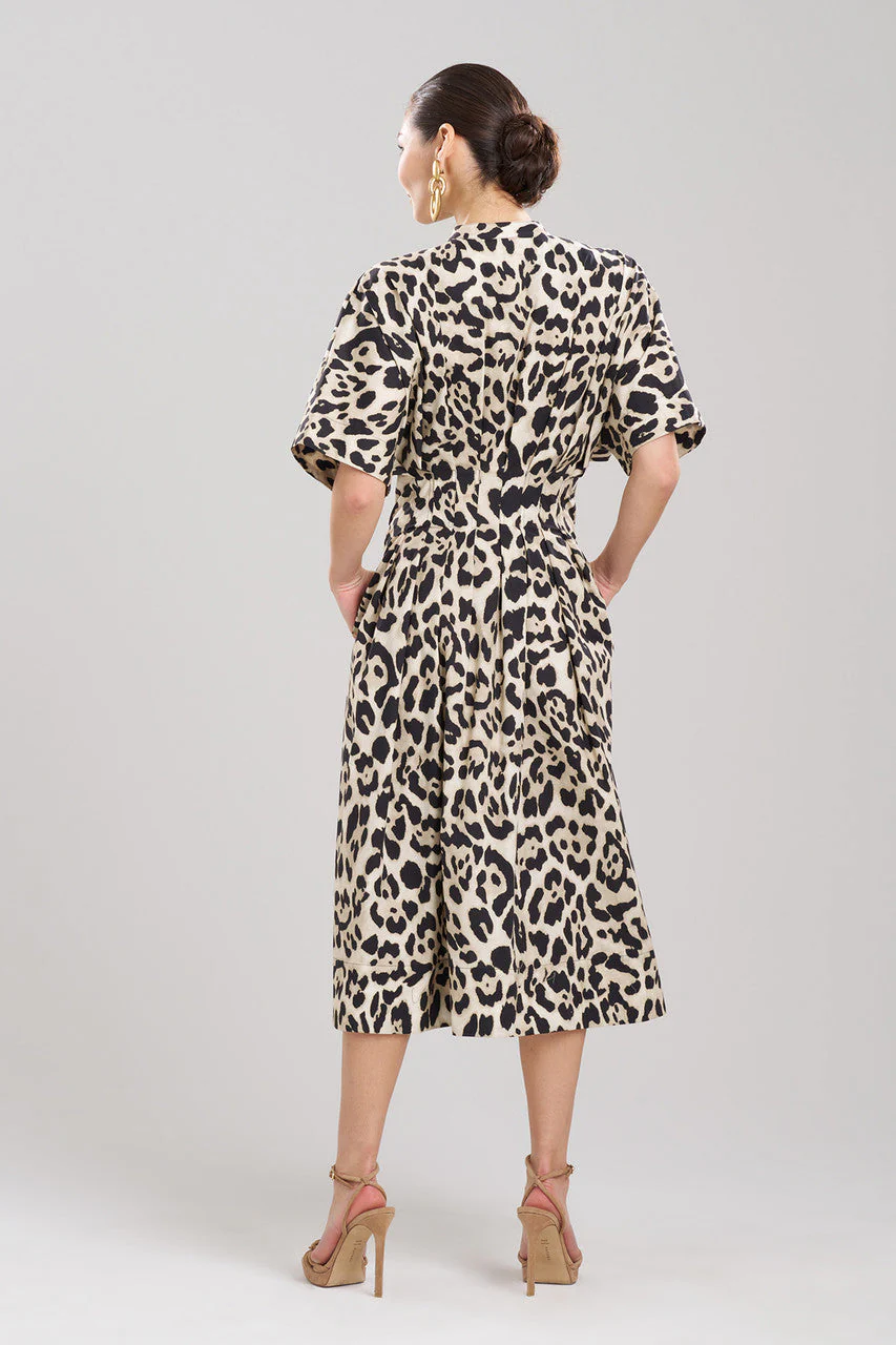 Jaguar Cotton Poplin Pleated Shirt Dress - Image 2