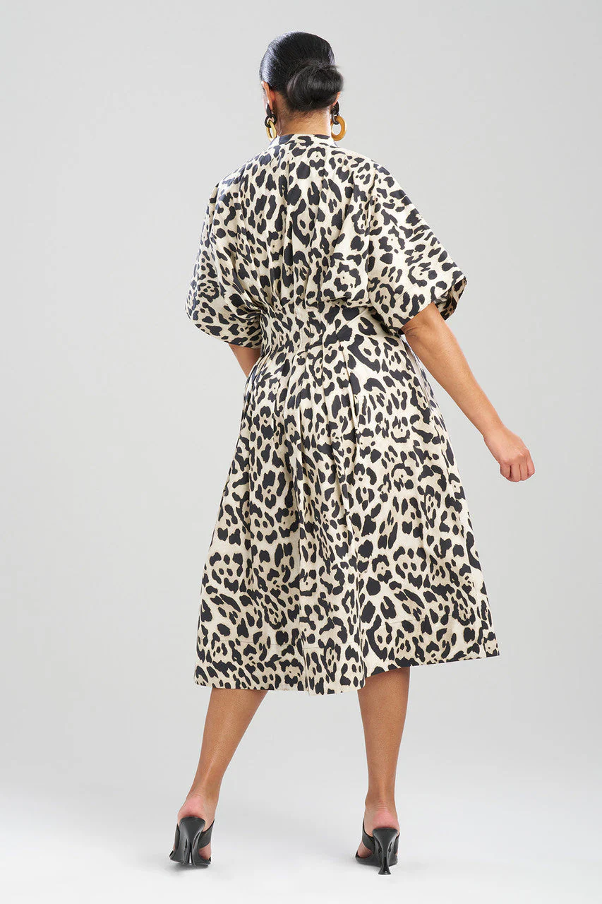 Jaguar Cotton Poplin Pleated Shirt Dress - Image 3
