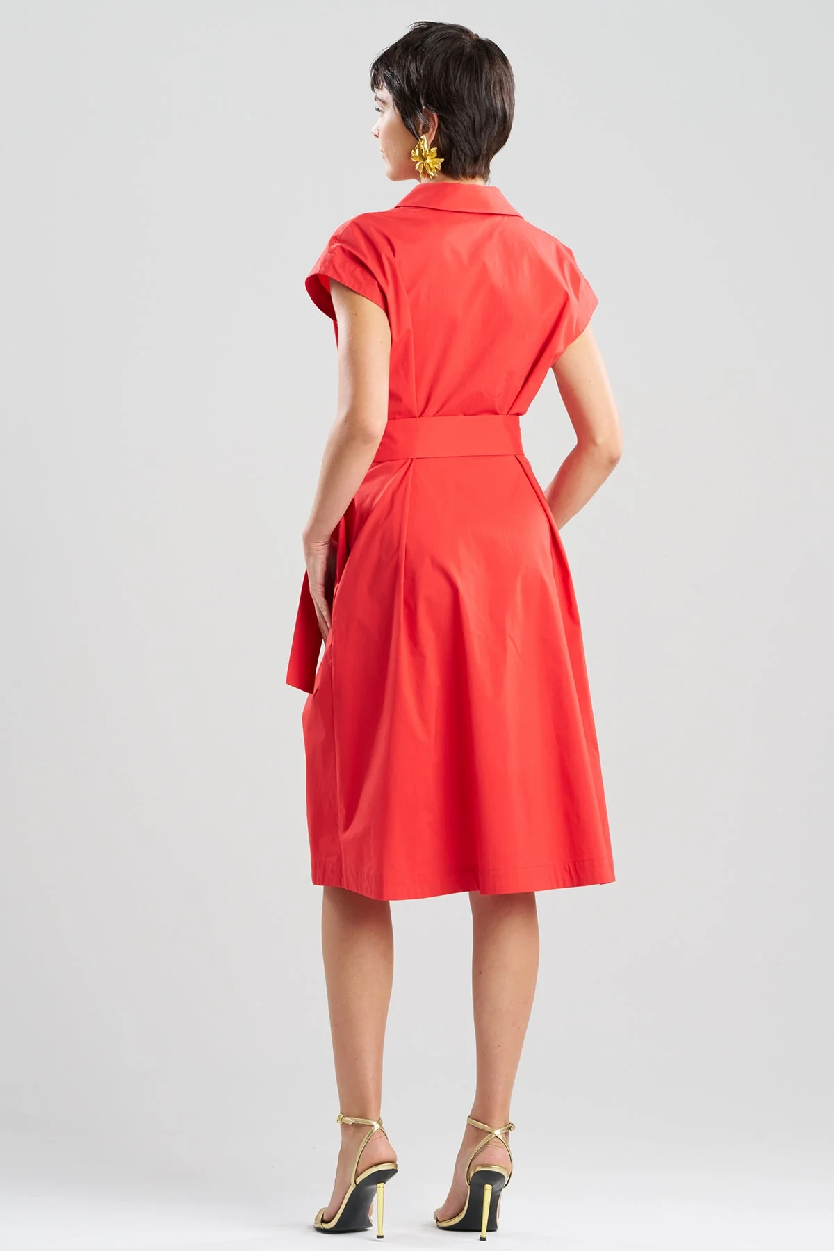 Tech Cotton Taffeta Shirtdress - Image 3