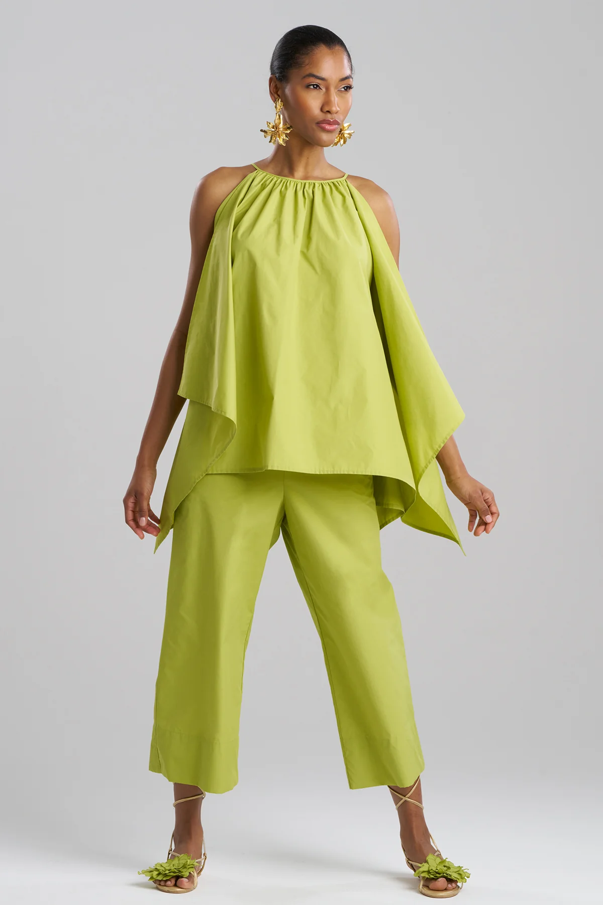 Techno Poplin Handkerchief Top - Image 2