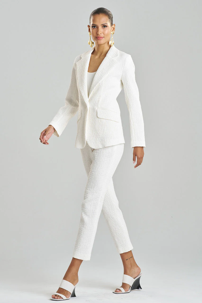 Textured Cotton Jacquard Jacket